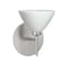 Besa Lighting Domi Mini Sconce, Chalk, Satin Nickel Finish, 1x40W Halogen 1SW-1743KR-SN - alternate 1